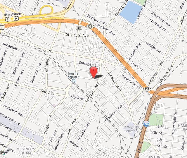 Location Map: 600 Pavonia Ave Jersey City, NJ 07306