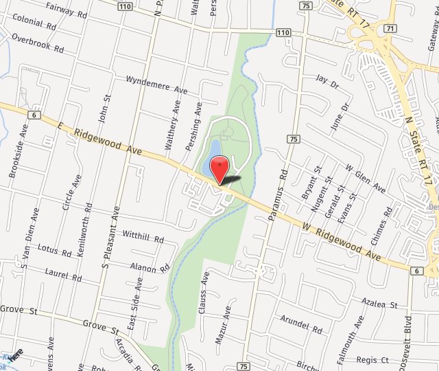 Location Map: 1200 E. Ridgewood Ave Ridgewood, NJ 07450